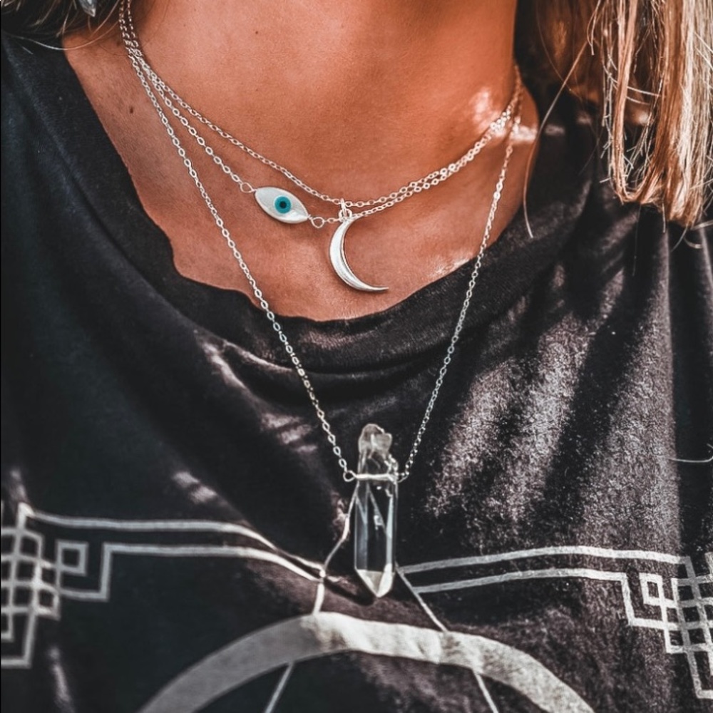 Evil eye choker necklace